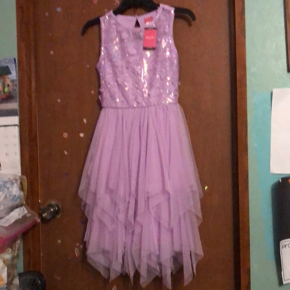 Zunie Other - NWT Zunie Girl Occasion Dress Purple Sequin 100% Polyester Lightweight Material